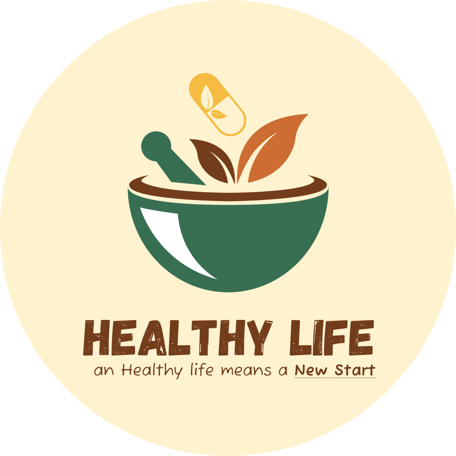 Healthy Life - New Start logo symbolizing a fresh start towards a healthy lifestyle.