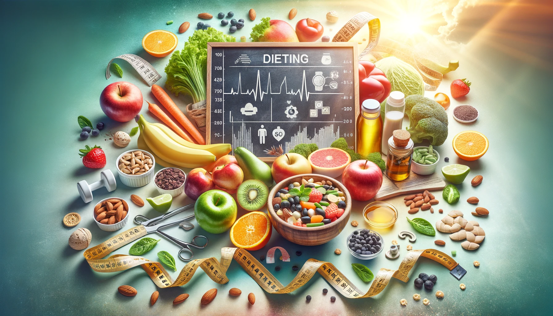 A visually engaging representation of effective dieting concepts, featured on Healthy Life - New Start blog.